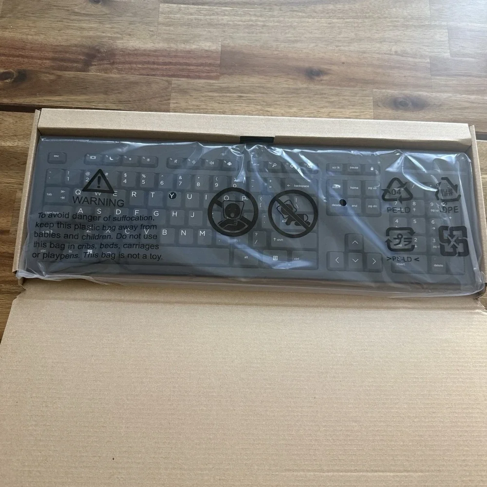 HP 125 Wired Keyboard Black QWERTY Wired Standard TPA-P001K English School NEW